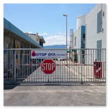Μπάρες ελέγχου εισόδου εξόδου οχημάτων